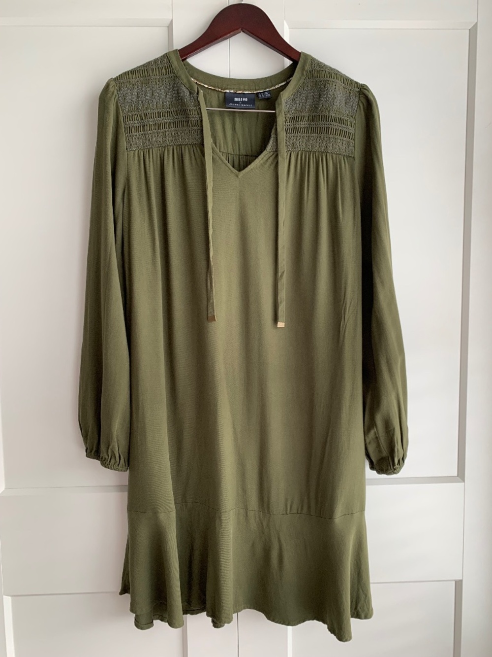 Meave by Anthropologie Boho Midi Long-Sleeved Dress Size 10